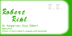 robert ripl business card